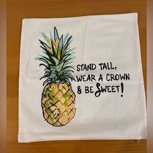 Cute Pineapple Print Throw Pillow Cover